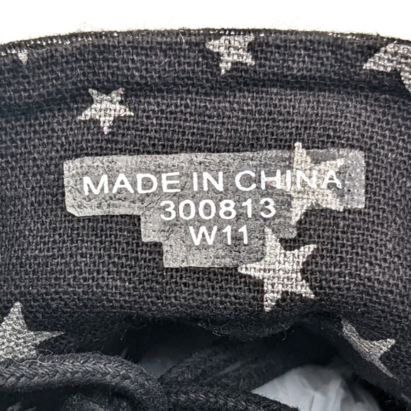 Toms Desert Metallic Black Wedge Linen Ankle Boots Women's Size 11. - Picture 6 of 6